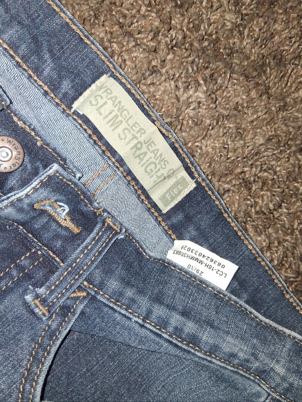 Wrangler Slim Straight Jeans - Dark Indigo